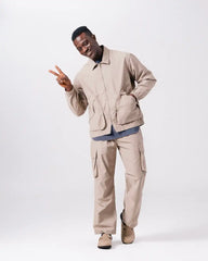 Light Dobby Cloth Harrington Jacket